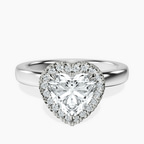 Platinum Anna Hidden Accents Halo Lab Diamond Ring front image