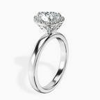 Platinum Anna Hidden Accents Halo Lab Diamond Ring standing product image one