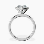 Platinum Anna Hidden Accents Halo Lab Diamond Ring side right image one