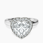 Platinum Anna Hidden Accents Halo Lab Diamond Ring front image