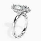 Platinum Anna Hidden Accents Halo Lab Diamond Ring standing product image one