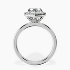Platinum Anna Hidden Accents Halo Lab Diamond Ring side right image one