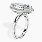 Platinum Anna Hidden Accents Halo Lab Diamond Ring standing product image one