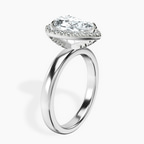 Platinum Anna Hidden Accents Halo Lab Diamond Ring standing product image one