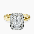18ct Yellow Gold Anna Hidden Accents Halo Lab Diamond Ring front image