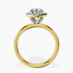 9ct Yellow Gold Anna Hidden Accents Halo Lab Diamond Ring side right image one