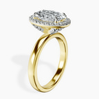 2.06 ct. oval Anna Halo Ring in 14kt yellow gold standing product image one