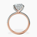 18kt Rose Gold Serena Eternity Lab Diamond Ring side right image one