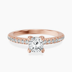 14kt Rose Gold Serena Eternity Lab Diamond Ring front image