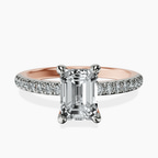 18kt Rose Gold Serena Eternity Lab Diamond Ring front image