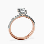 18kt Rose Gold Serena Eternity Lab Diamond Ring side right image one