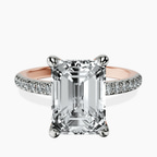 14kt Rose Gold Serena Eternity Lab Diamond Ring front image