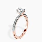 18kt Rose Gold Serena Eternity Lab Diamond Ring standing product image one