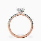 18kt Rose Gold Serena Eternity Lab Diamond Ring side right image one