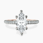 18kt Rose Gold Serena Eternity Lab Diamond Ring front image