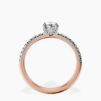 14kt Rose Gold Serena Eternity Lab Diamond Ring side right image one