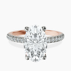 18kt Rose Gold Serena Eternity Lab Diamond Ring front image