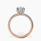 18kt Rose Gold Serena Eternity Lab Diamond Ring side right image one