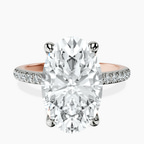 14kt Rose Gold Serena Eternity Lab Diamond Ring front image