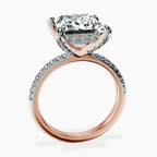 14kt Rose Gold Serena Eternity Lab Diamond Ring side right image one