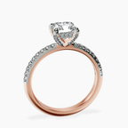 14kt Rose Gold Serena Eternity Lab Diamond Ring side right image one