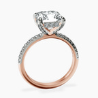 18kt Rose Gold Serena Eternity Lab Diamond Ring side right image one