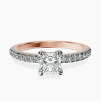 14kt Rose Gold Serena Eternity Lab Diamond Ring front image