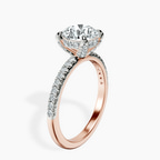 14ct Rose Gold Serena Eternity Lab Diamond Ring standing product image one