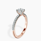 18kt Rose Gold Serena Eternity Lab Diamond Ring standing product image one