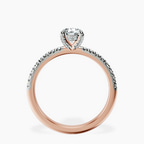 18kt Rose Gold Serena Eternity Lab Diamond Ring side right image one