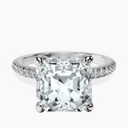 Platinum Serena Eternity Lab Diamond Ring front image