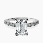Platinum Serena Eternity Lab Diamond Ring front image