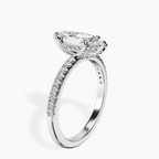 Platinum Serena Eternity Lab Diamond Ring standing product image one