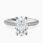 Platinum Serena Eternity Lab Diamond Ring front image