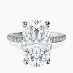 Platinum Serena Eternity Lab Diamond Ring front image