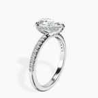 Platinum Serena Eternity Lab Diamond Ring standing product image one
