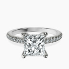 Platinum Serena Eternity Lab Diamond Ring front image