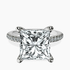 Platinum Serena Eternity Lab Diamond Ring front image