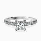 Platinum Serena Eternity Lab Diamond Ring front image