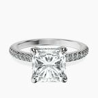 Platinum Serena Eternity Lab Diamond Ring front image