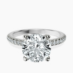 Platinum Serena Eternity Lab Diamond Ring front image