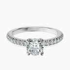 10kt White Gold Serena Eternity Lab Diamond Ring front image