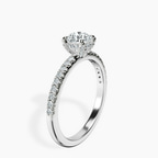 10kt White Gold Serena Eternity Lab Diamond Ring standing product image one