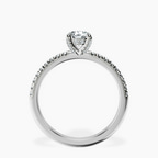 10kt White Gold Serena Eternity Lab Diamond Ring side right image one