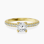 18kt Yellow Gold Serena Eternity Lab Diamond Ring front image