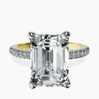 18kt Yellow Gold Serena Eternity Lab Diamond Ring front image