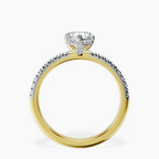 18kt Yellow Gold Serena Eternity Lab Diamond Ring side right image one