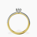 18kt Yellow Gold Serena Eternity Lab Diamond Ring side right image one