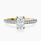 18kt Yellow Gold Serena Eternity Lab Diamond Ring front image