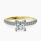 18kt Yellow Gold Serena Eternity Lab Diamond Ring front image